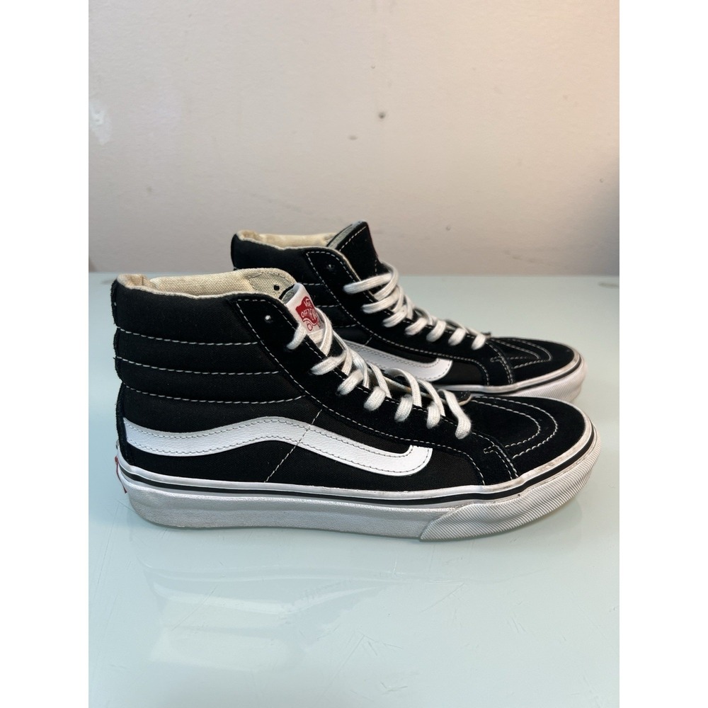 Vans Sk8-Hi Men's 5.5 Women's 7 Black White High Top Skate Sneakers